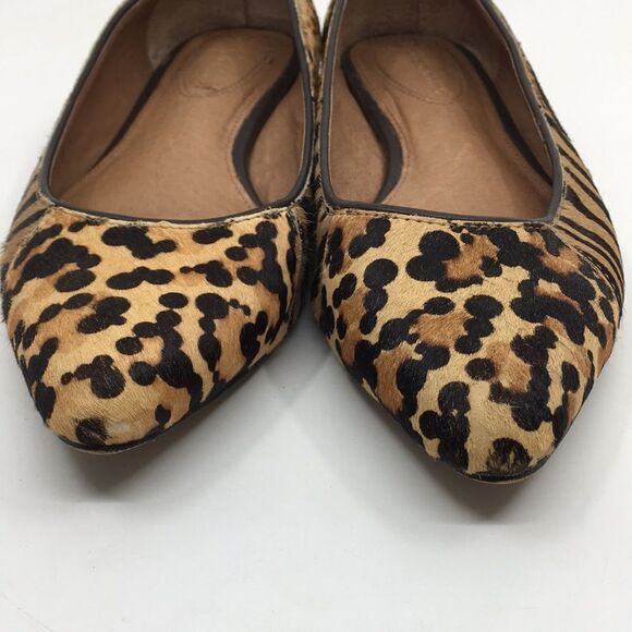 Corso Como Animal Print Pony Hair Hair on Hide Pointy Ballet Flats Size 7M - Picture 6 of 16